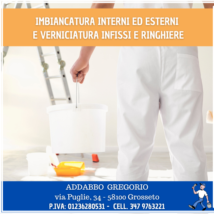 Imbiancatura interni e esterni - Verniciatura infissi e ringhiere: Addabbo Gregorio — Foto 4